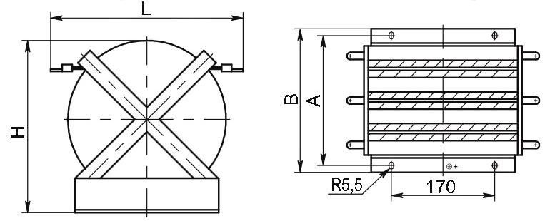 Рис.1. Схема реактора РТТ-0,38-50-0,14