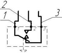 Рис.1. Схема подключения датчика-реле ДНТ-100