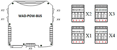 Рис.1. Схема блока питания WAD-POW-BUS-8x5