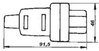 Рис.14. Габаритный чертеж разъема термостойкого (тип 444 Si)  ХТ1011