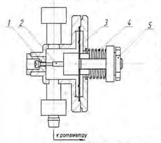 Рис.3 Схема конструкции редукционного клапана