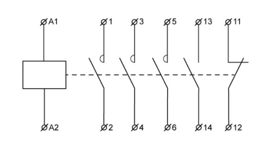 "Схема подключения ПМ 2-32-01 (LC1-D3201)"