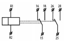 Рис.2. Схема подключения реле ВЛ-163