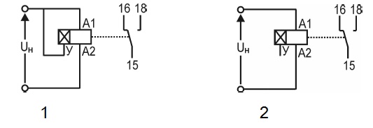 Рис.3. Схемы подключения ВЛ-164