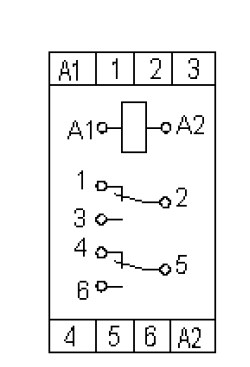Рис.1. Схема подключения реле НЛ-7А-1