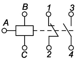 Рис.2 Схема подключения реле ЕЛ-11