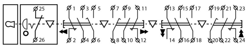 "Схема подключения XAL-B3-491"
