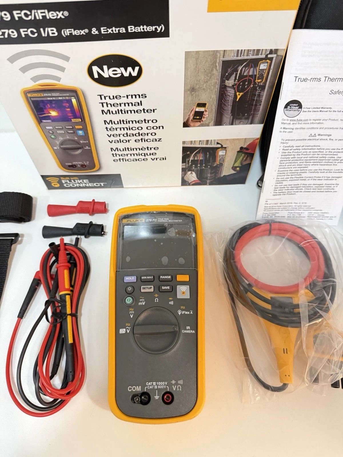 Комплектация мультиметра Fluke 279 FC/iFlex