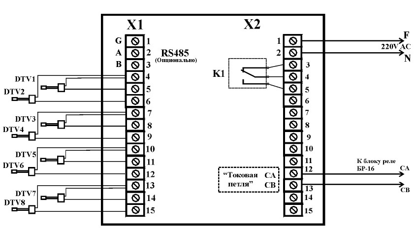 Схема внешних соединений МР35