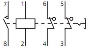 Рис.1. Схема подключения реле указательного РЭУ 11-12