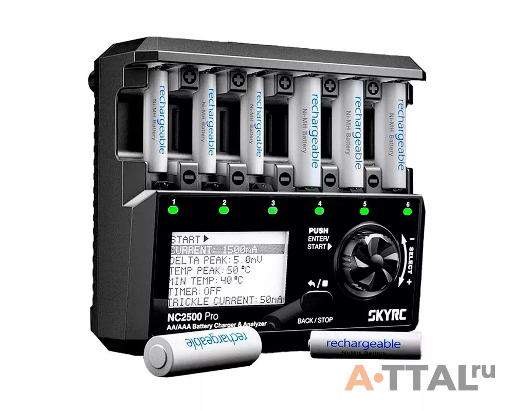 Зарядное устройство SkyRC NC2500 Pro для AA/AAA аккумуляторов фото 2