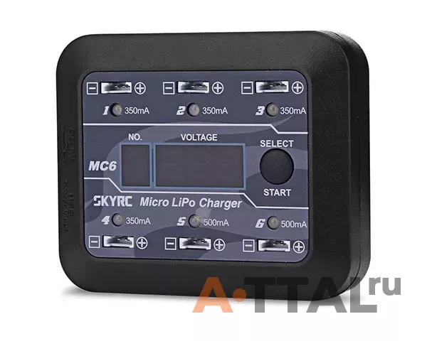 Зарядное устройство SkyRC MC6 500mA 6х1S LiPo фото 2