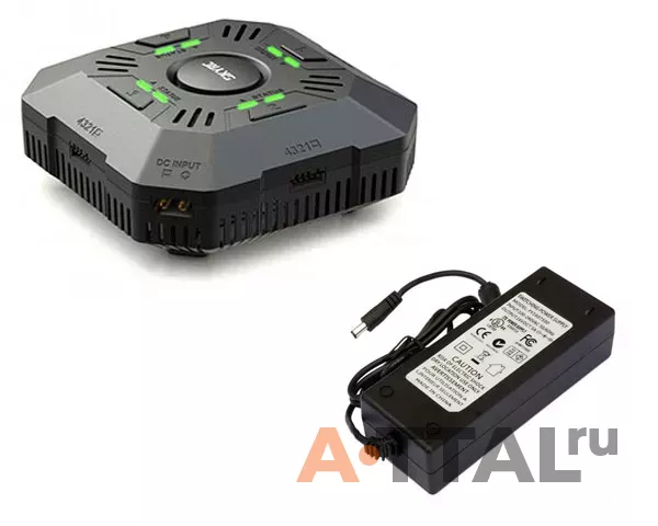 Зарядное устройство SkyRC E4Q 50W Quattro с БП 120W фото 2