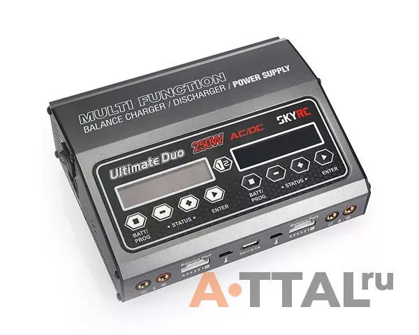 Зарядное устройство SkyRC D250 Ultimate Duo 20A/250W с/БП двухпортовое, Voice Guide фото 4