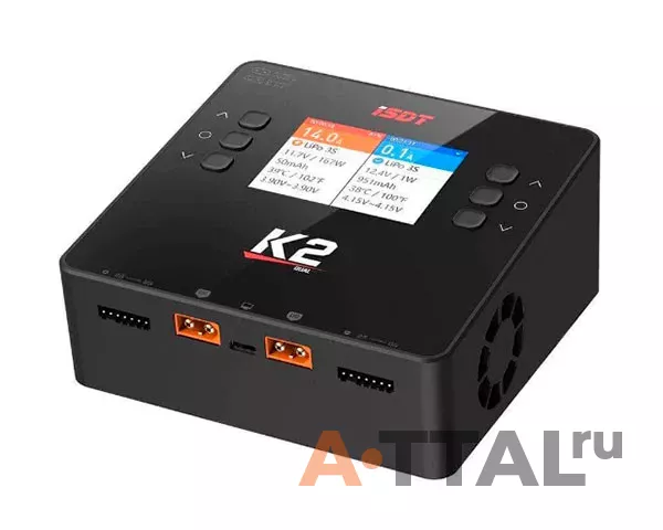 Зарядное устройство дуо ISDT K2 AIR 20A AC/DC 200W/500W с/БП универсальное фото 1