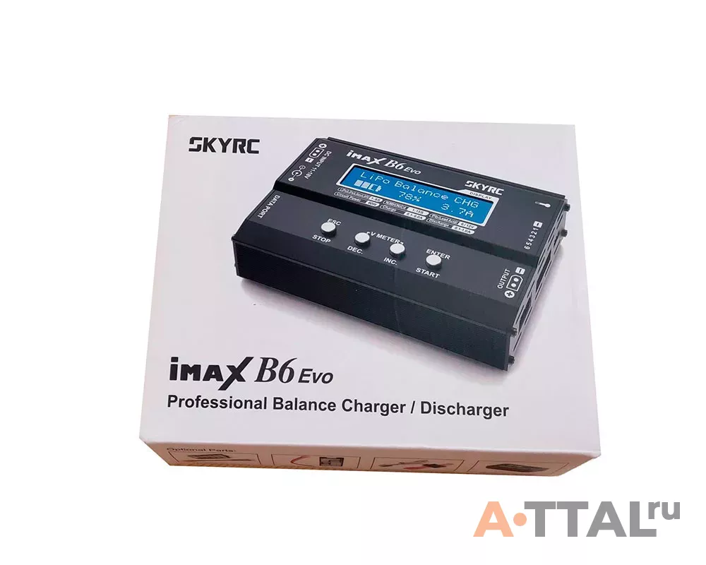 Зарядное устройство SkyRC iMAX B6 Evo 6A/60W без/БП универсальное фото 4