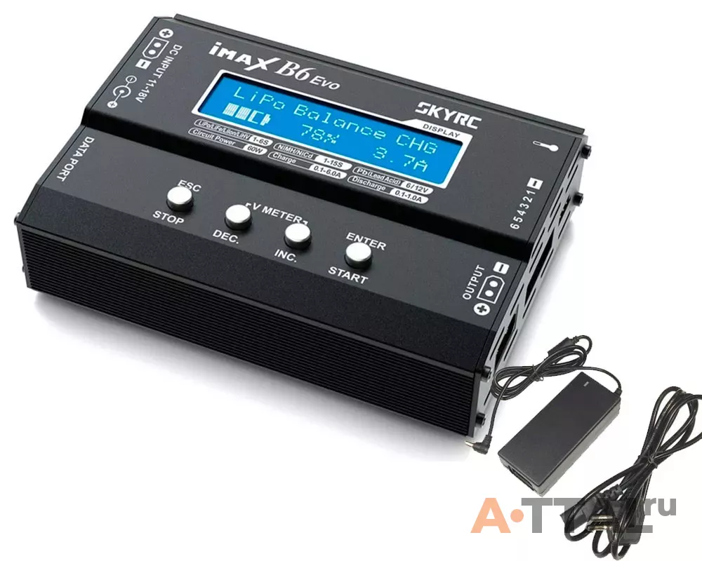 Зарядное устройство SkyRC iMAX B6 Evo 6A/60W с БП 96W универсальное фото 1