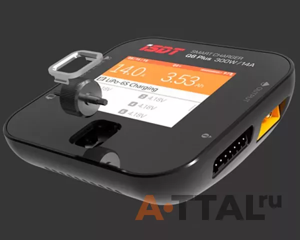 Зарядное устройство ISDT Q6 Plus XT60 DC 7-32 В 14 A 300 Вт 1-6S фото 4