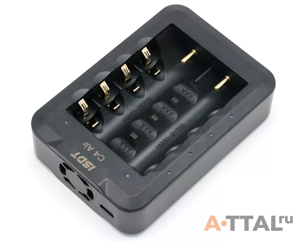 Зарядное устройство ISDT C4 AIR 40W для пальчиковых элементов фото 3