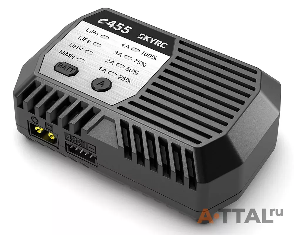 Зарядное устройство SkyRC e455 4A/50W с/БП для Li-Po/Ni-MH аккумуляторов фото 2
