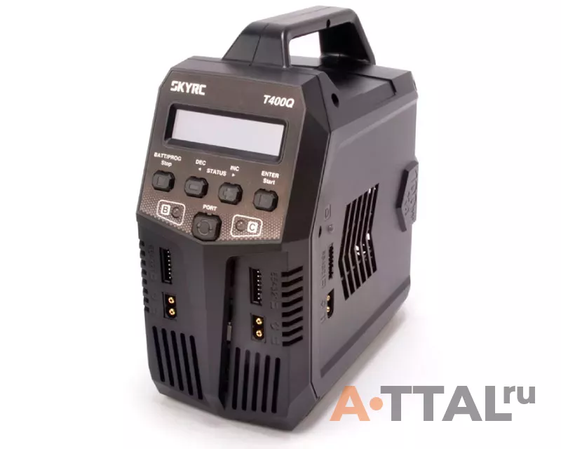 Зарядное устройство SkyRC T400Q четырехпортовое 400W 12A с/БП фото 2
