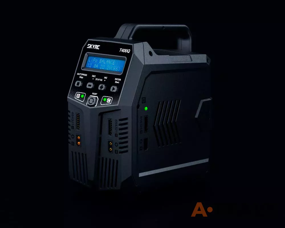 Зарядное устройство SkyRC T400Q четырехпортовое 400W 12A с/БП фото 4