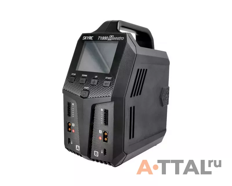 Зарядное устройство SkyRC T1000 Maestro двухпортовое 1000W 20A с/БП фото 3