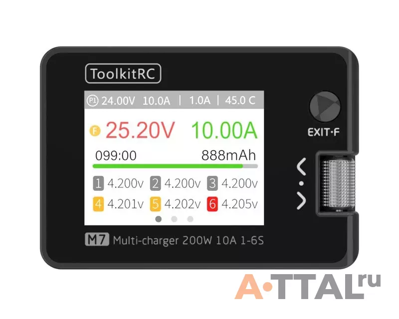 Зарядное устройство ToolkitRC M7 200W 10А фото 1