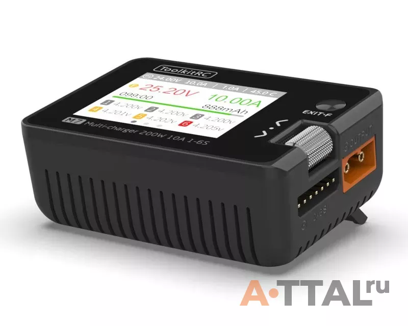 Зарядное устройство ToolkitRC M7 200W 10А фото 2