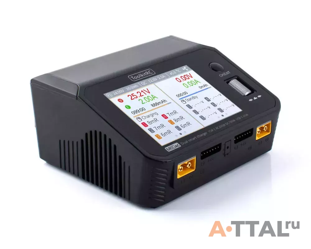 Зарядное устройство ToolkitRC M6DAC AC 200W / DC 350W x2 фото 2