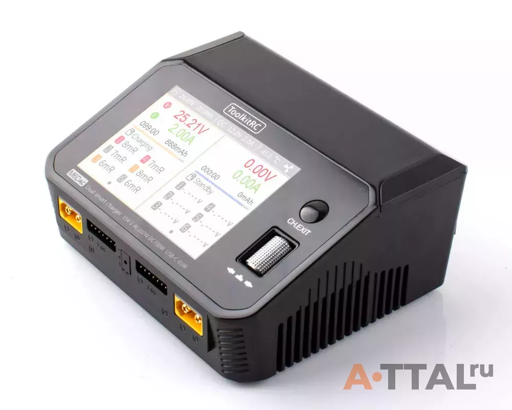 Зарядное устройство ToolkitRC M6DAC AC 200W / DC 350W x2 фото 4