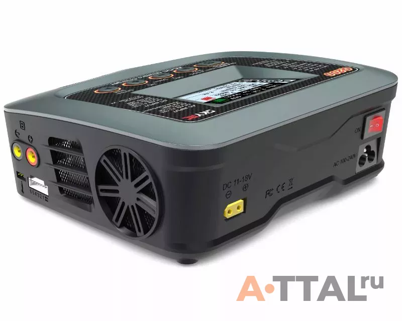 Зарядное устройство SkyRC Q200 10A 200W/300W с/БП четырехпортовое фото 3