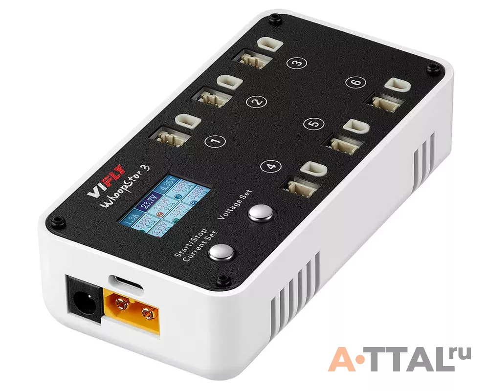 Зарядное устройство VIFLY WhoopStor V2 6 Ports 1S Battery фото 1
