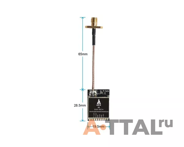 Видеопередатчик AKK X2-P 5.8GHz 800mW фото 4