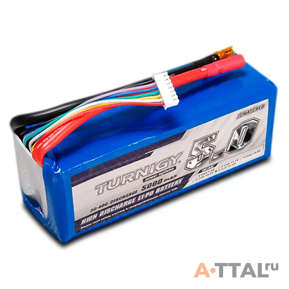 Аккумулятор Turnigy Li-Po 22.2V 5000mAh 6S1P 30C фото 1