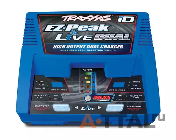 Зарядное устройство Traxxas EZ-Peak Live Dual 100-240 26 А 200 Вт двухканальное (2973) фото 2