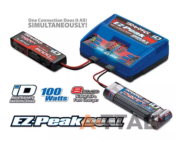 Зарядное устройство Traxxas Charger DUAL EZ-Peak Plus ID двухпортовое фото 3