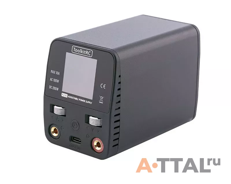 Блок питания ToolkitRC P200 V2 200W AC/DC фото 2