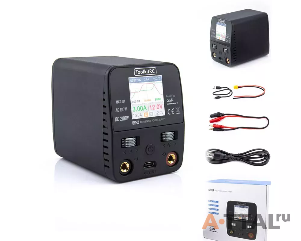 Блок питания ToolkitRC P200 200W AC/DC фото 4