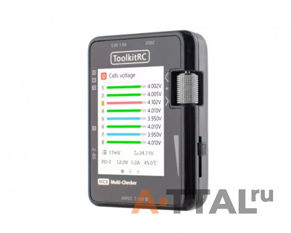 Мультитестер ToolkitRC MC8 20W USB-C фото 1