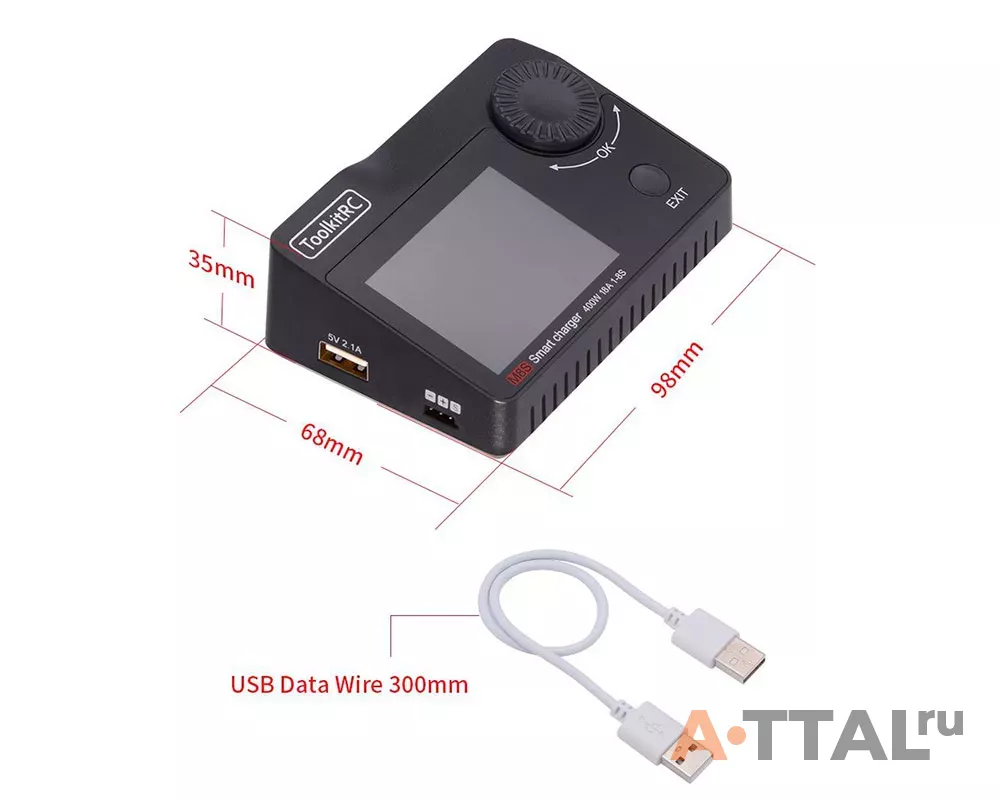 Зарядное устройство ToolkitRC M8S 400W DC фото 4