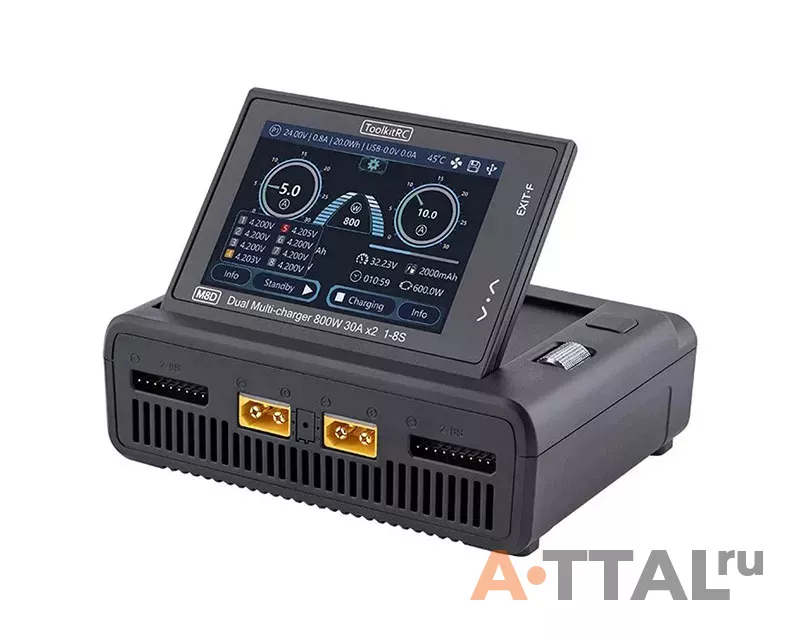 Зарядное устройство ToolkitRC M8D 1600W DC фото 1