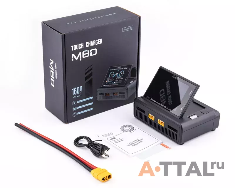 Зарядное устройство ToolkitRC M8D 1600W DC фото 4