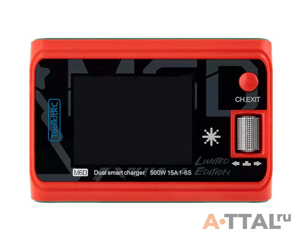 Зарядное устройство ToolkitRC M6D 250Wx2 DC (Red) фото 1