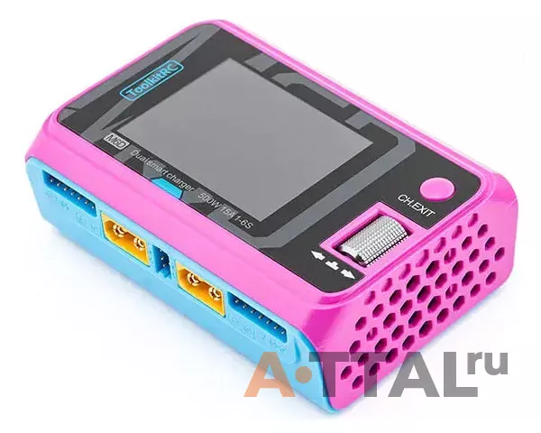 Зарядное устройство ToolkitRC M6D 250Wx2 DC (Pink) фото 2