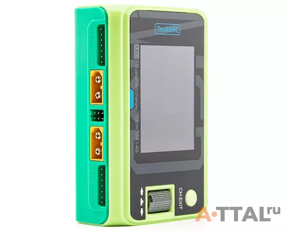Зарядное устройство ToolkitRC M6D 250Wx2 DC (Green) фото 3