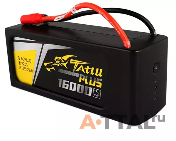 Аккумулятор Tattu LiPO 22,2 В 16000 мАч 6S 15C (TA-PLUS-15C-16000-6S1P) фото 4
