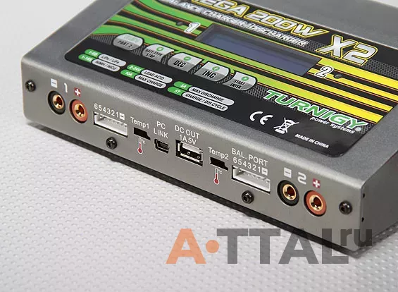 Зарядное устройство Turnigy Mega 200Wx2 (400w) (T200WDUAL) фото 3
