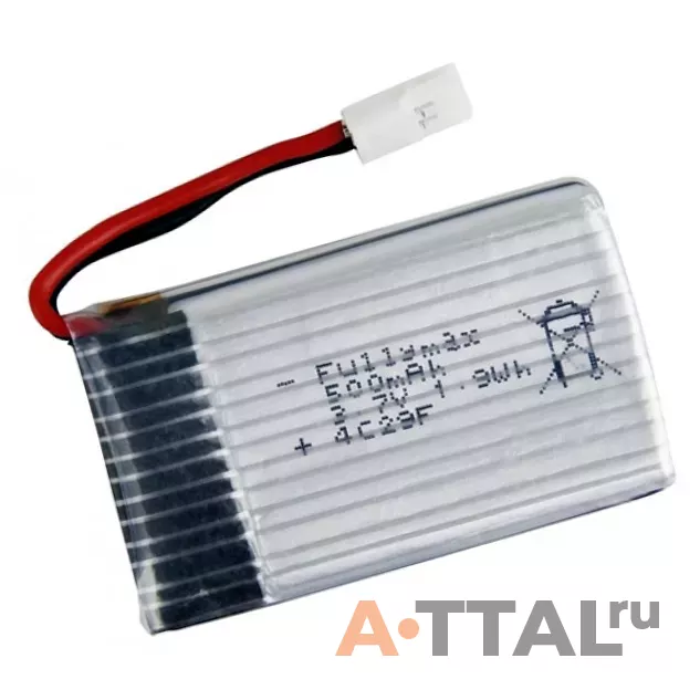 Аккумулятор Li-Pol 3.7V 500mAh для Syma X5SW, X5SC фото 1