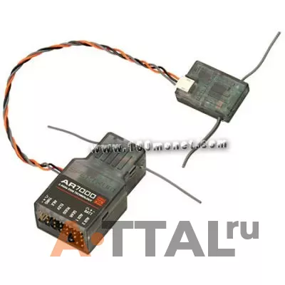 7х радиоуправление Spektrum DX7 Heli w/AR7000*2 & 4-DS821 Mode2 DSM2 (SPM2712-2) фото 3